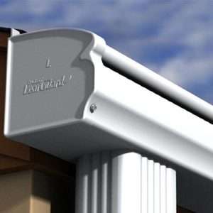 leaf guard gutter bonnet end cap