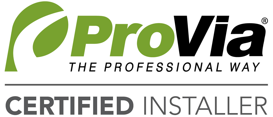 ProVia CERTIFIED INSTALLER logo - the professional way